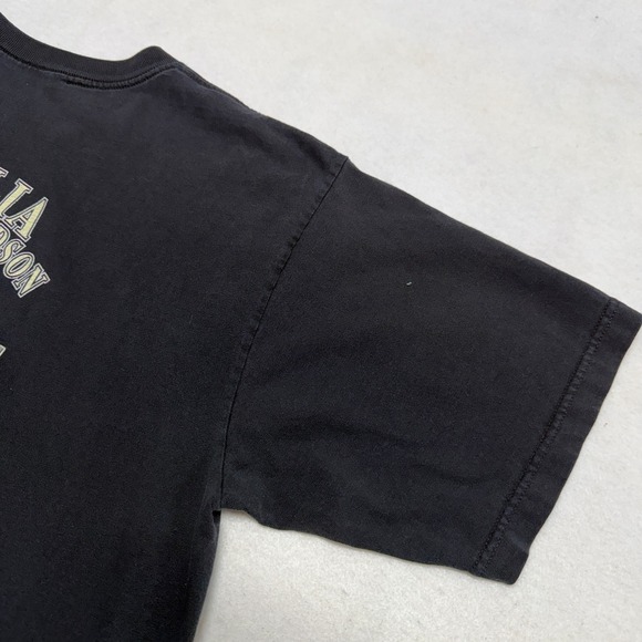 Harley Davidson Shirt Mens XL Black Pinup Girl Biker Visalia CA Motorcycle - Picture 13 of 16